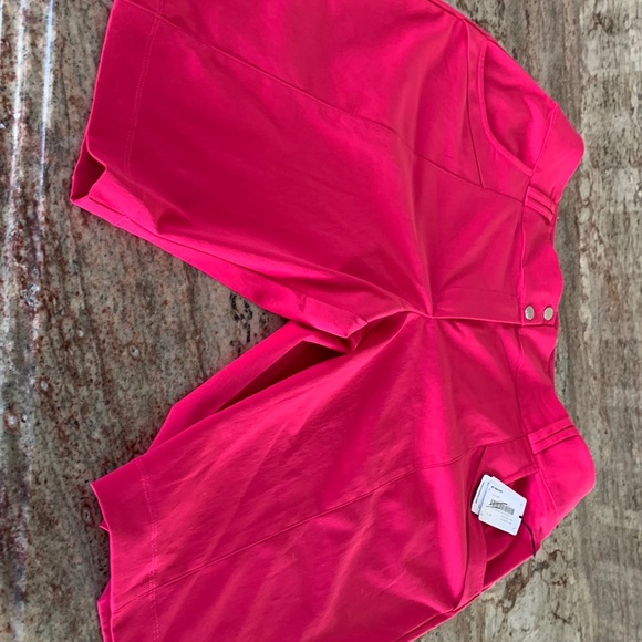 Size 14 Tail shorts, 21” out seam short with front fold, pink punch color, nwt - Picture 1 of 9